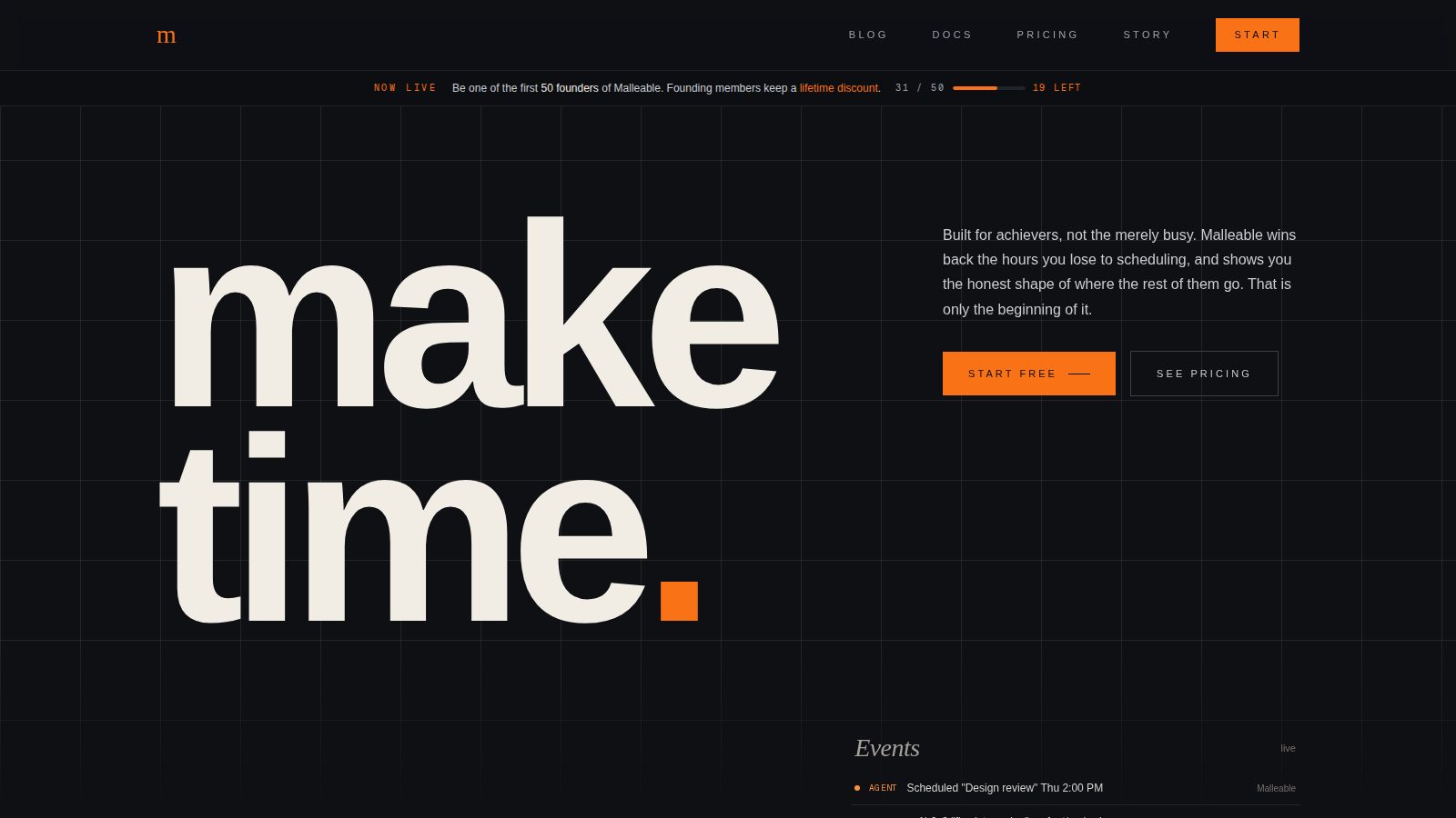 Malleable homepage